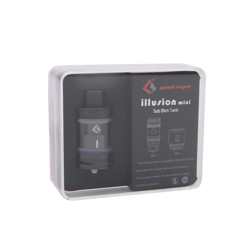 Оригинальный мундштук мини бак Geekvape illusion 3 мл распылитель под Ом с верхним