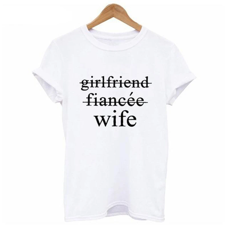 2019 модные парные футболки парень Девушка Невеста рубашка одинаковая уличная