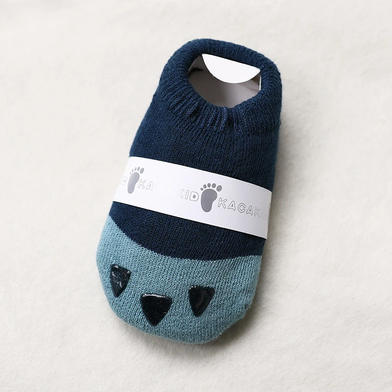 Calcetines gruesos de algod&oacute;n con dise&ntilde;o de pata de dibujos animados para beb&eacute;, para ni&ntilde;os y ni&ntilde;as, antideslizantes, para invierno-2