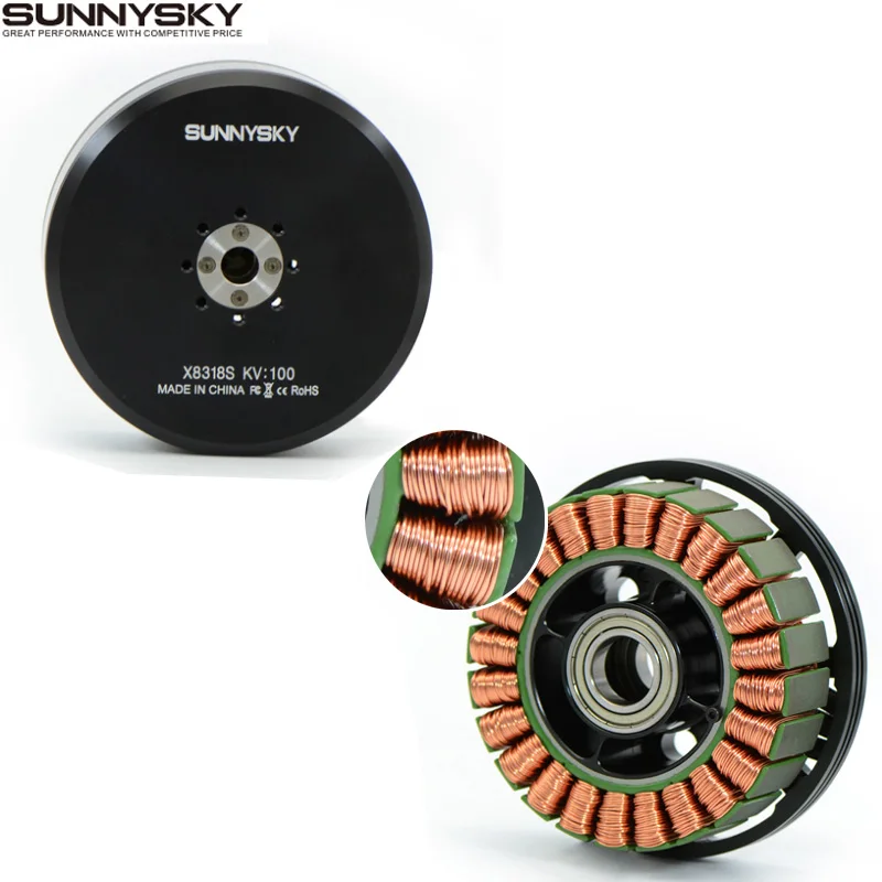 Оригинальный Sunnysky X8318S 100KV 120KV бесщеточный двигатель многороторный для машина
