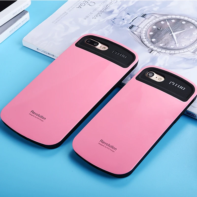 Роскошный Ультратонкий чехол Cyato для iPhone 8 из поликарбоната + силиконовый с полным