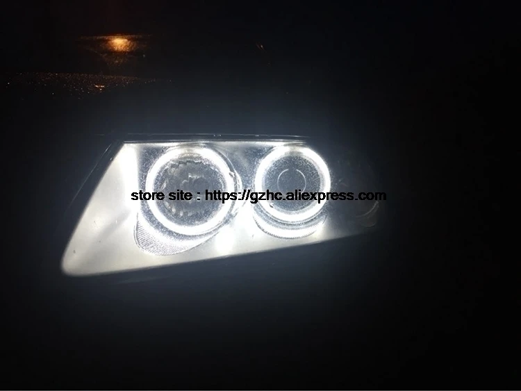 HochiTech для Mazda 3 mazda3 2002-07 ультра яркий дневной светильник DRL CCFL ангельские глазки демон глаза комплект Теплый Белый Halo Кольцо автомобиля-Стайлинг