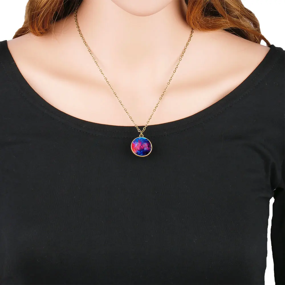 Collares дуплекс планета хрустальные звезды шарообразный стеклянный Галактический