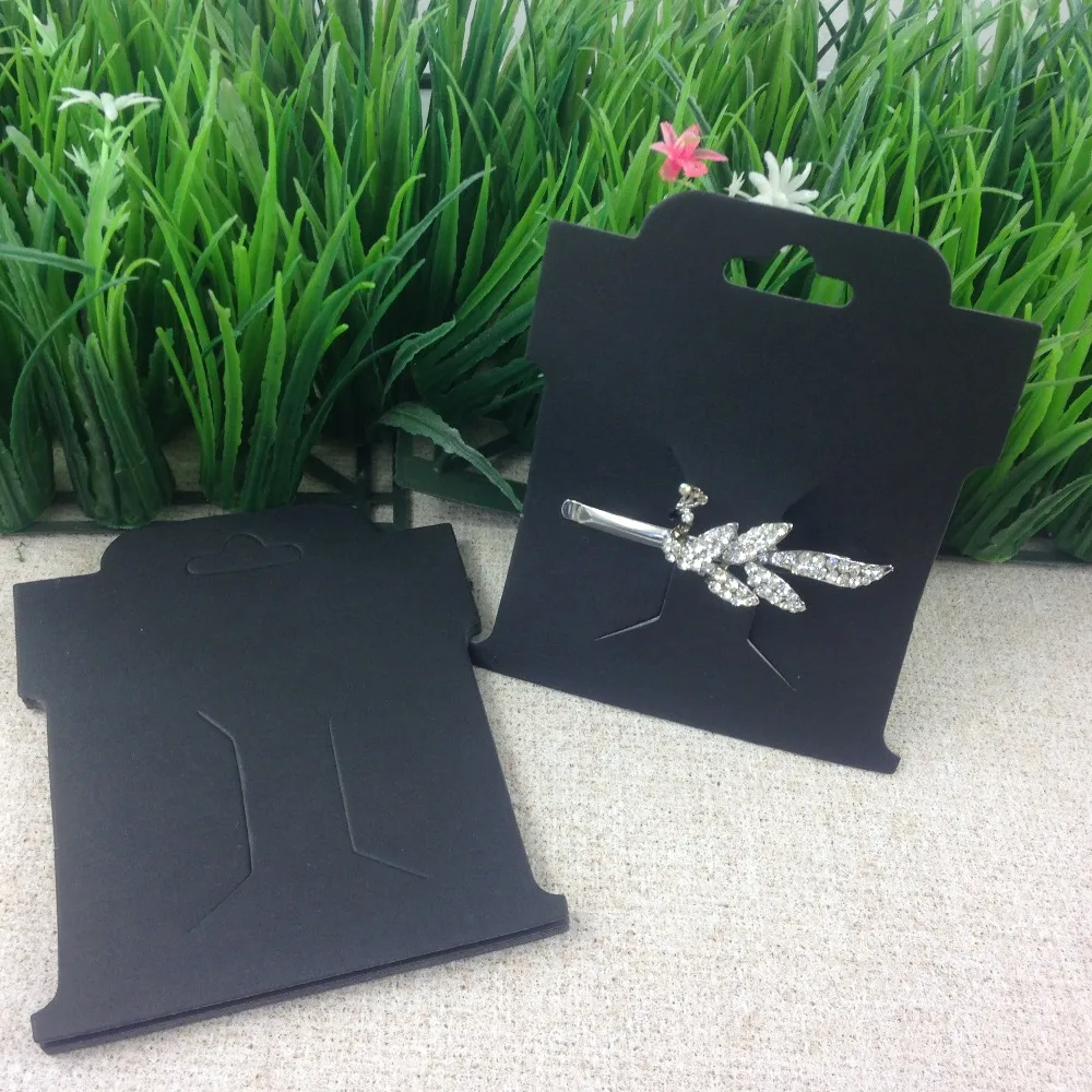 Оптовая продажа 3 цвета 100 шт. = 1 партия новинка пустая черная заколка для волос