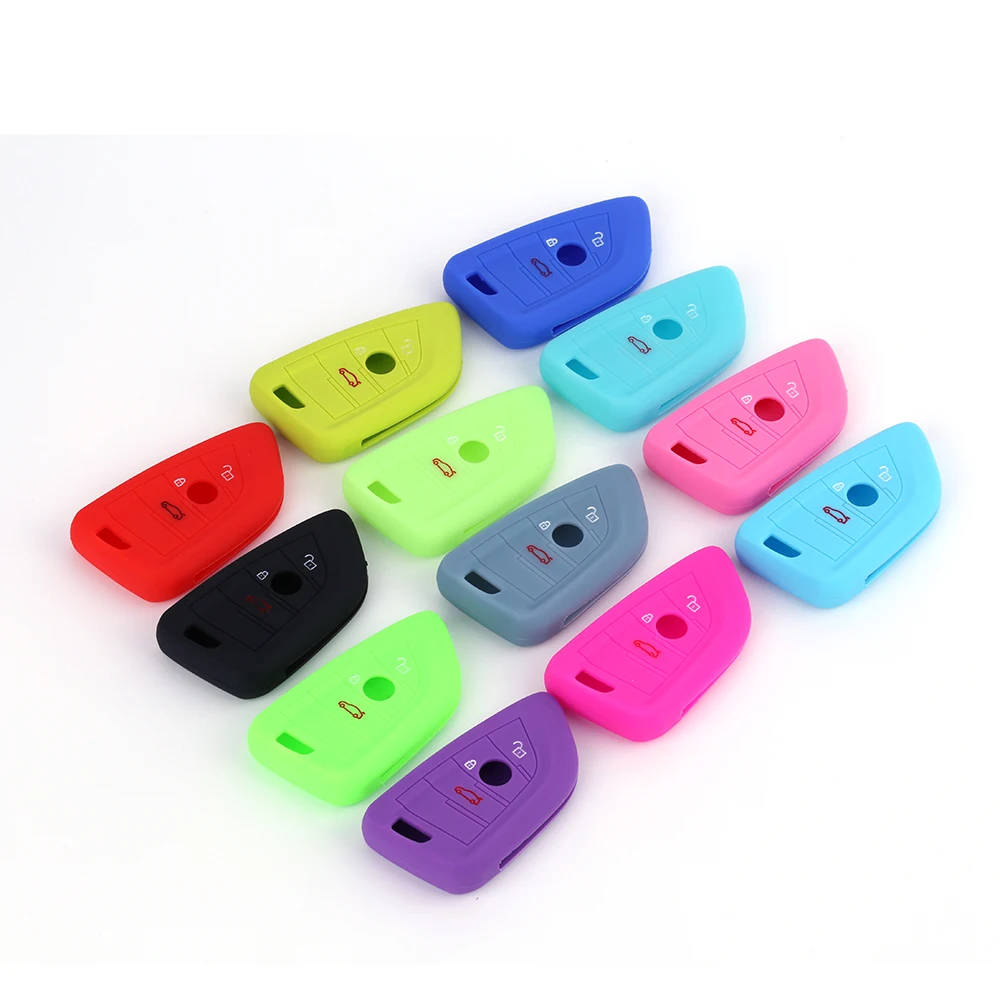 2 кнопки силиконовый для ключа автомобиля чехол Брелок в виде ракушки X1 X5 F15 X6 F16 на