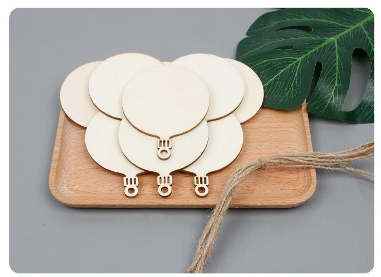 Деревянная бирка с отверстиями 10 шт. веревка для скрапбукинга хобби сделай сам