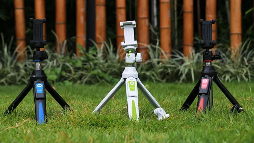 BENRO 33 inch ручной и мини-штатив 3 в 1 Автопортрет монопод телефон Selfie stick W Bluetooth пульт дистанционного управления для Iphone 8 GoPro