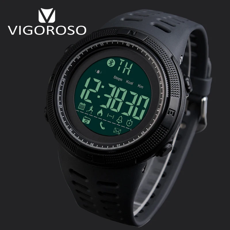 Оригинальный бренд умные спортивные часы с дистанционной камерой светодиодные