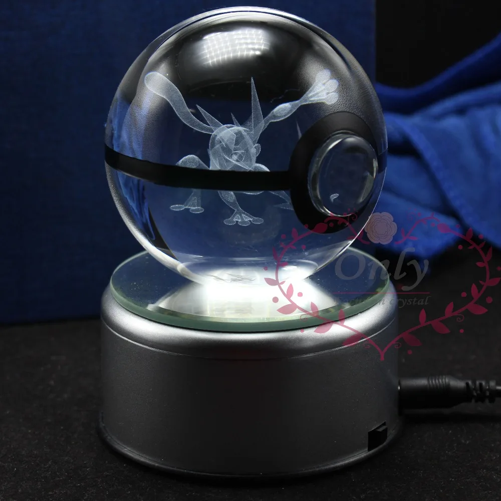 Популярный 3D Хрустальный гравировальный шар гренинджа Круглый с черной линией