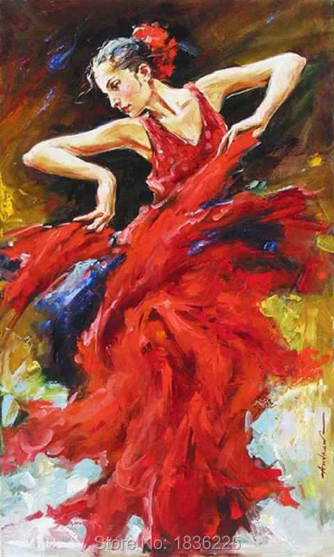 Ручная роспись холст картины маслом Современная Африканская женщина