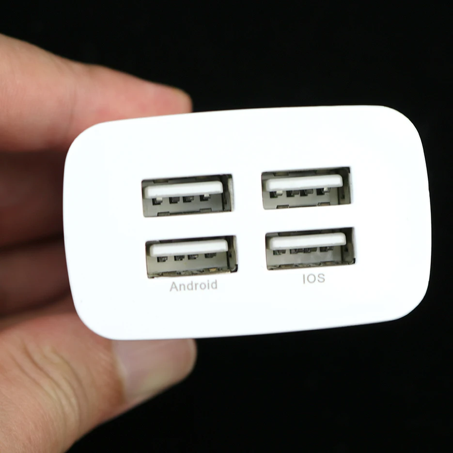 4 USB адаптер переменного тока зарядное устройство для телефона 5 V/4A EU US быстрая