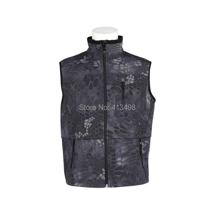 Мужской Камуфляжный жилет Kryptek водонепроницаемый охотничий с защитой от ветра