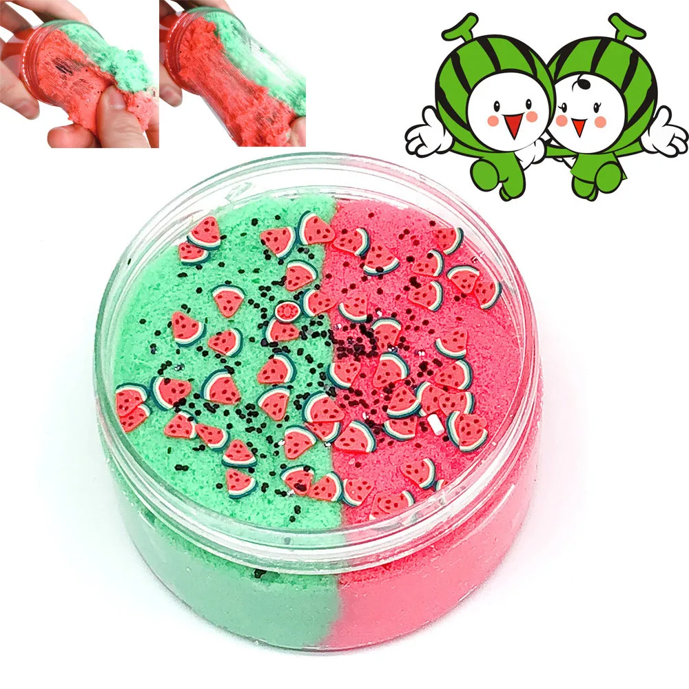 Squishies visqueux 100 мл арбуз грязи смешивания облако слизи шпатлевка Ароматические