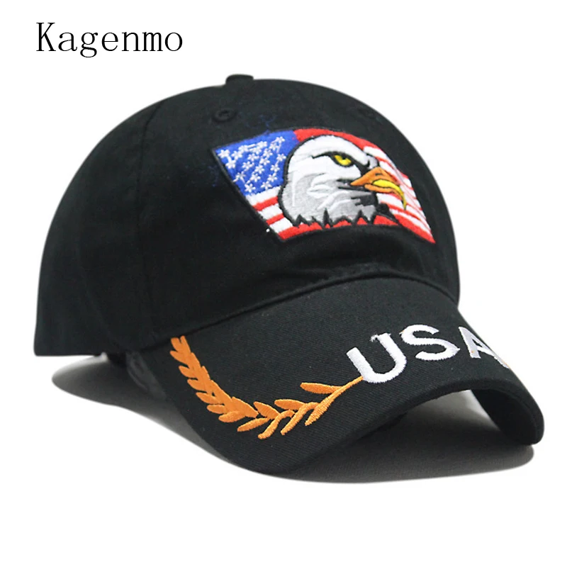 Kagenmo флaг сшa yзкиe Орел американцев любовь Бейсбол Кепки нам торговых шляпа в