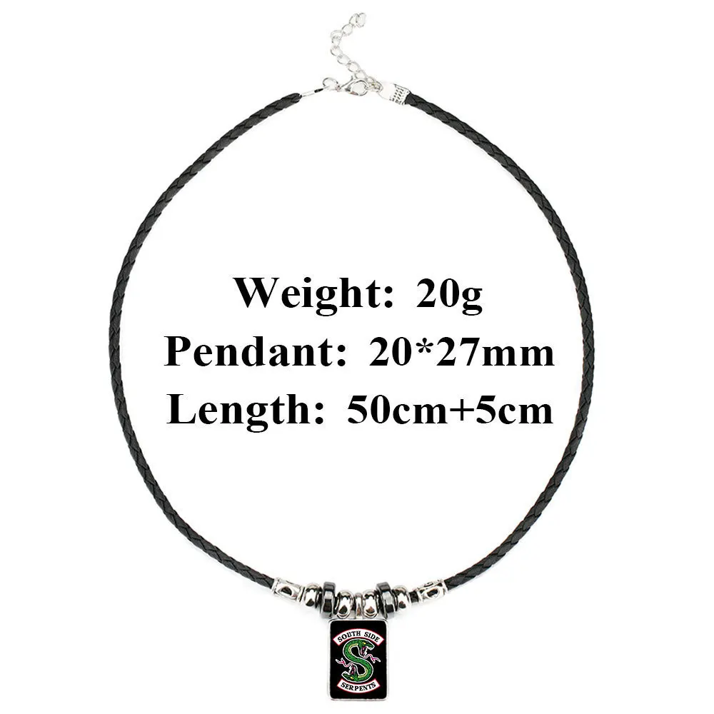 Новинка ожерелья с кулоном южная сторона змеи ривердейла для мальчиков мужские