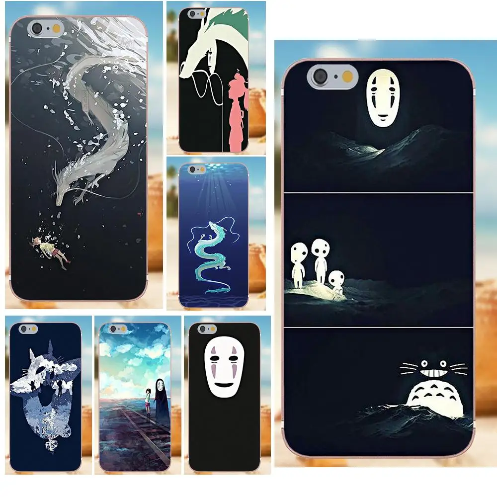 Унесенные призраками мужские кулия МИЛЫЙ Тоторо для iPhone 4S 5S 5C SE 6S 7 8 Plus X Galaxy Note 5 6 S9