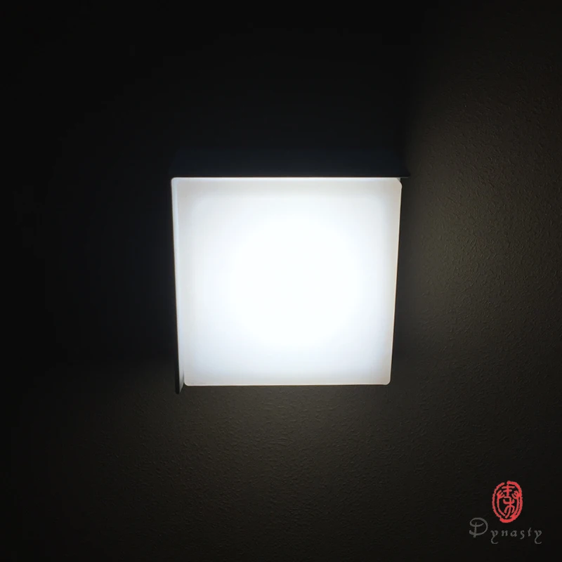Крытый и открытый настенные светильники современный квадратный алюминиевый