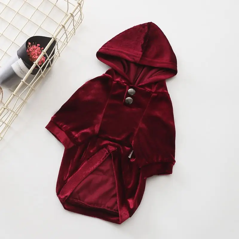 2018 HOT NEW Dog Fleece Cotton Hoodies Puppy Coat Jacket Solid Color Spring Autumn Poodle Yorkies Bichon Costume Dropshipping |
