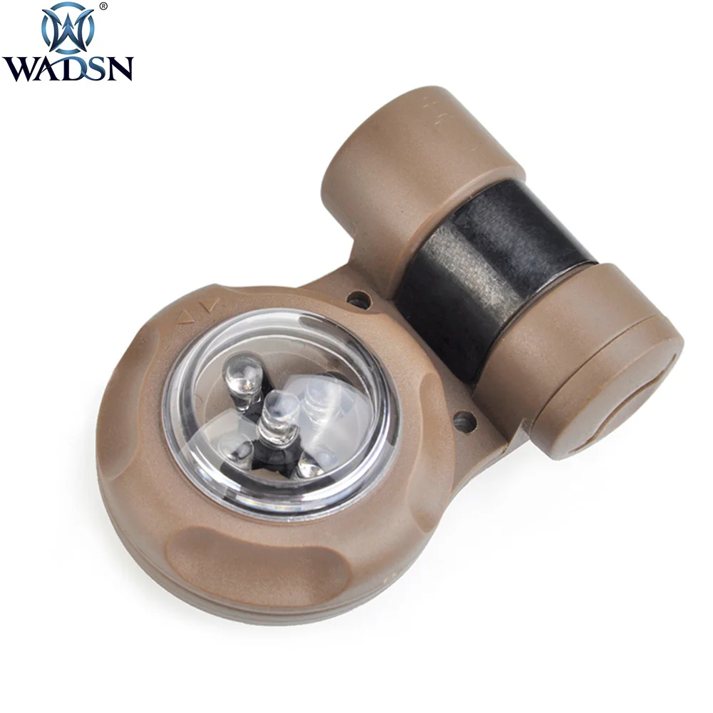 Online Wadsn Airsoft Kelangsungan Hidup Lampu IR Segel Versi Strobo 2x Inframerah 3X Greenlight SOS Softair Senter WEX079