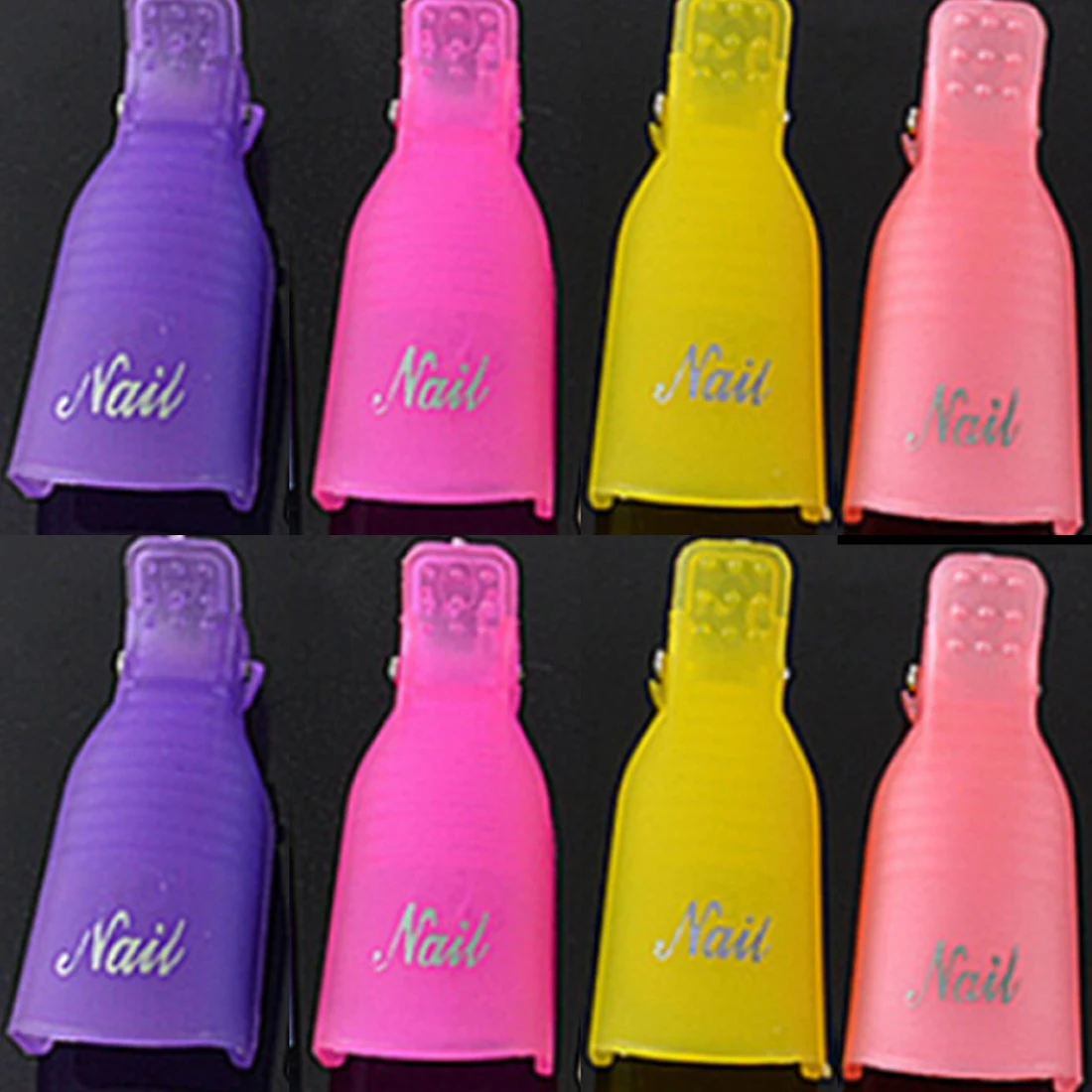 

HOT Good 10pcs/lot Plastic Nail Art Soak Off Cap Clip UV Gel Polish Remover Wrap Nail Tools Cleaner Soakers Set For Nails