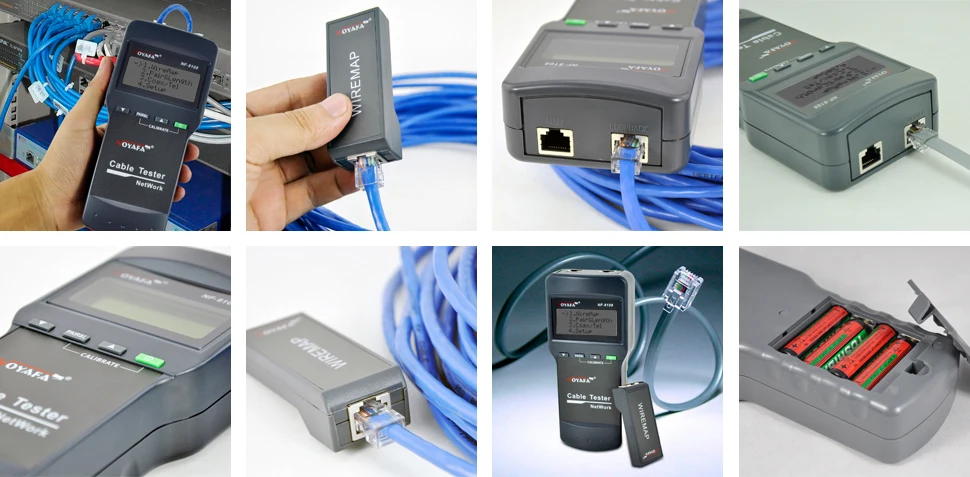Длина Кабеля Тестер! NOYAFA NF8108-M сетевой кабель тестер метр Длина 8 удаленных блоков Cat5E/6E UTP STP CAT5 RJ45