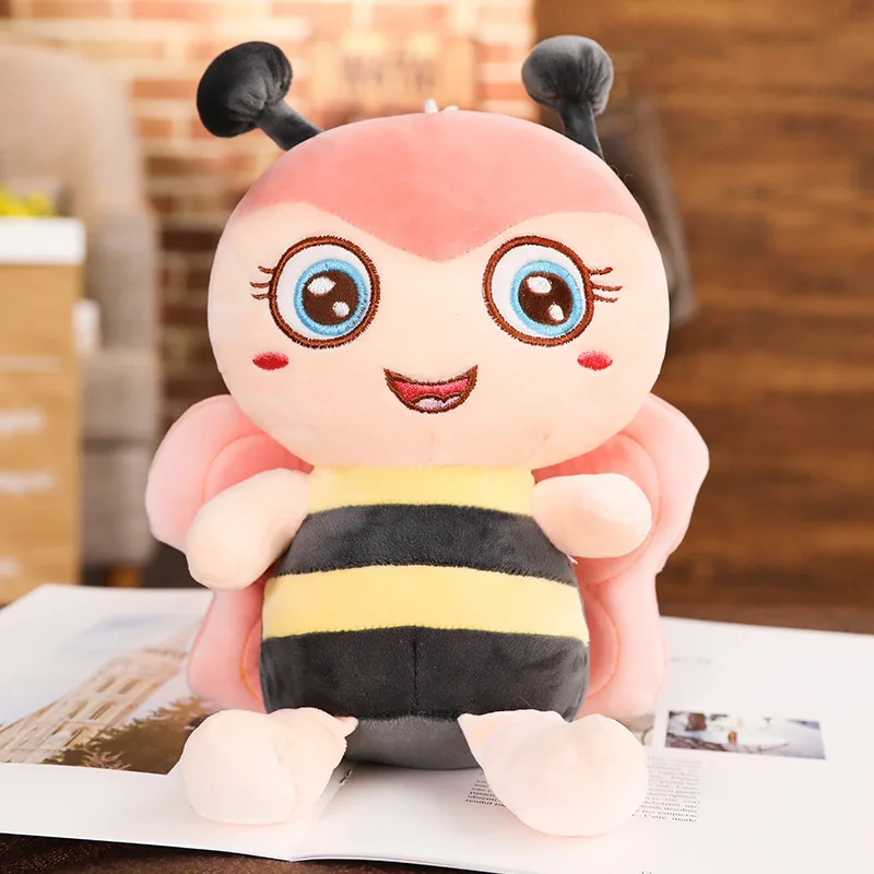 

Cute plush little bee adorable insect animal toys kids kawaii pet for kids children Christmas Birthday gift
