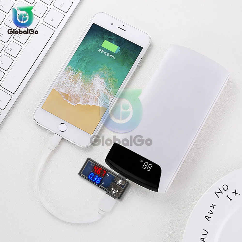 Трехзначный дисплей USB измерение напряжения тока метр тестер инструмент красный