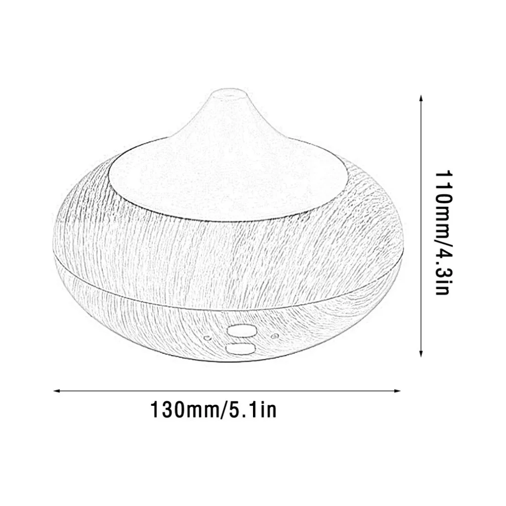 Увлажнитель воздуха деревянный диффузор 500 мл Арома эфирное масло