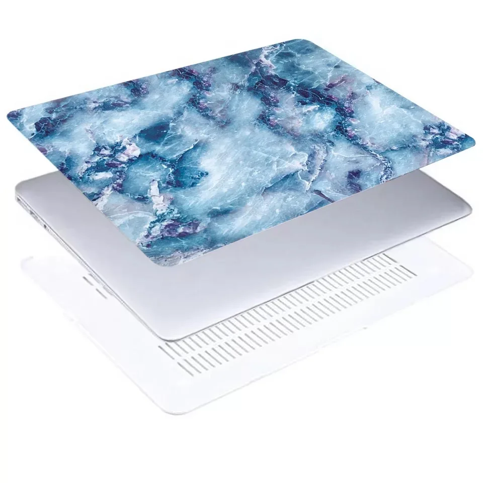 Жесткий ПВХ чехол для ноутбука Macbook Retina 12 A1534 матовый мраморный защитный