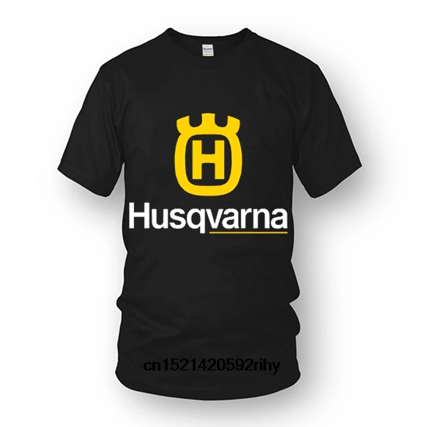 Возьмите футболка husqvama мужская с коротким рукавом и круглым вырезом 2018 Летняя