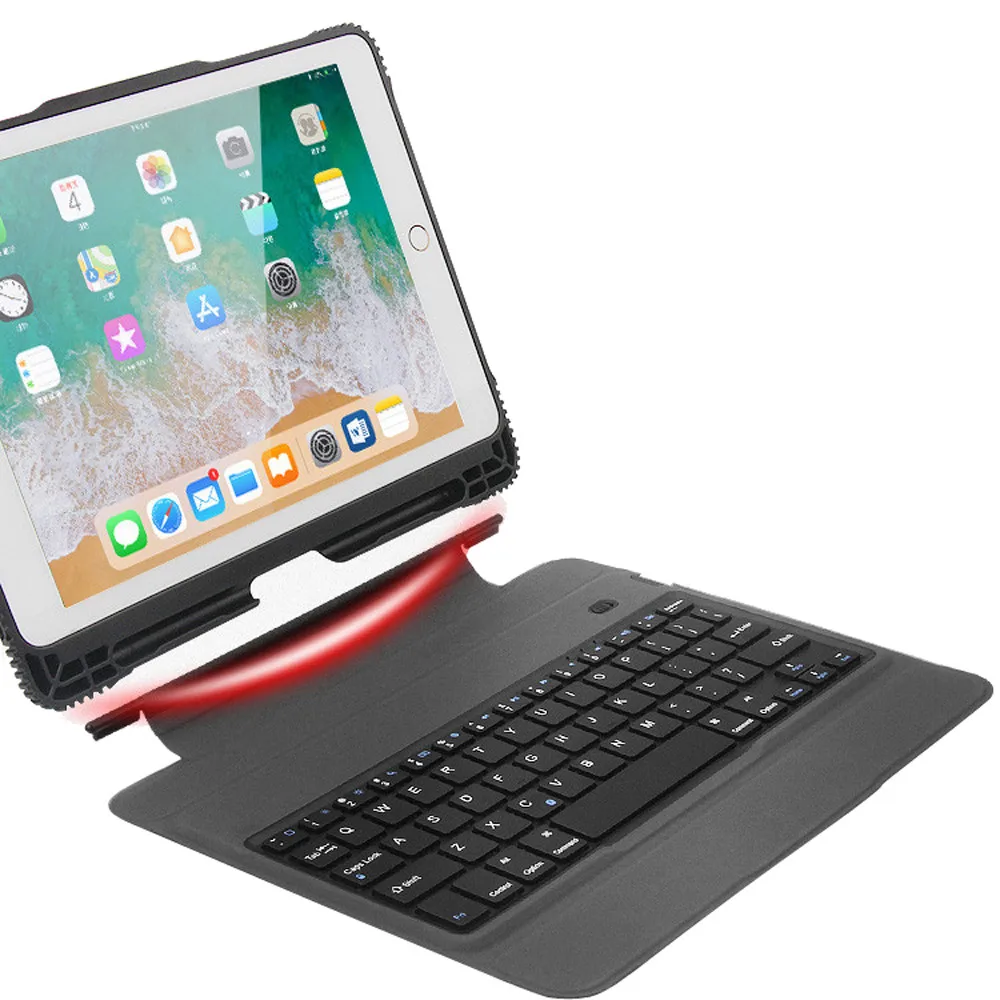 Беспроводная клавиатура для планшета для iPad 9," / Pro Air 2/1 Съемная клавиатура чехол Smart Cover клавиатуры l1108#2