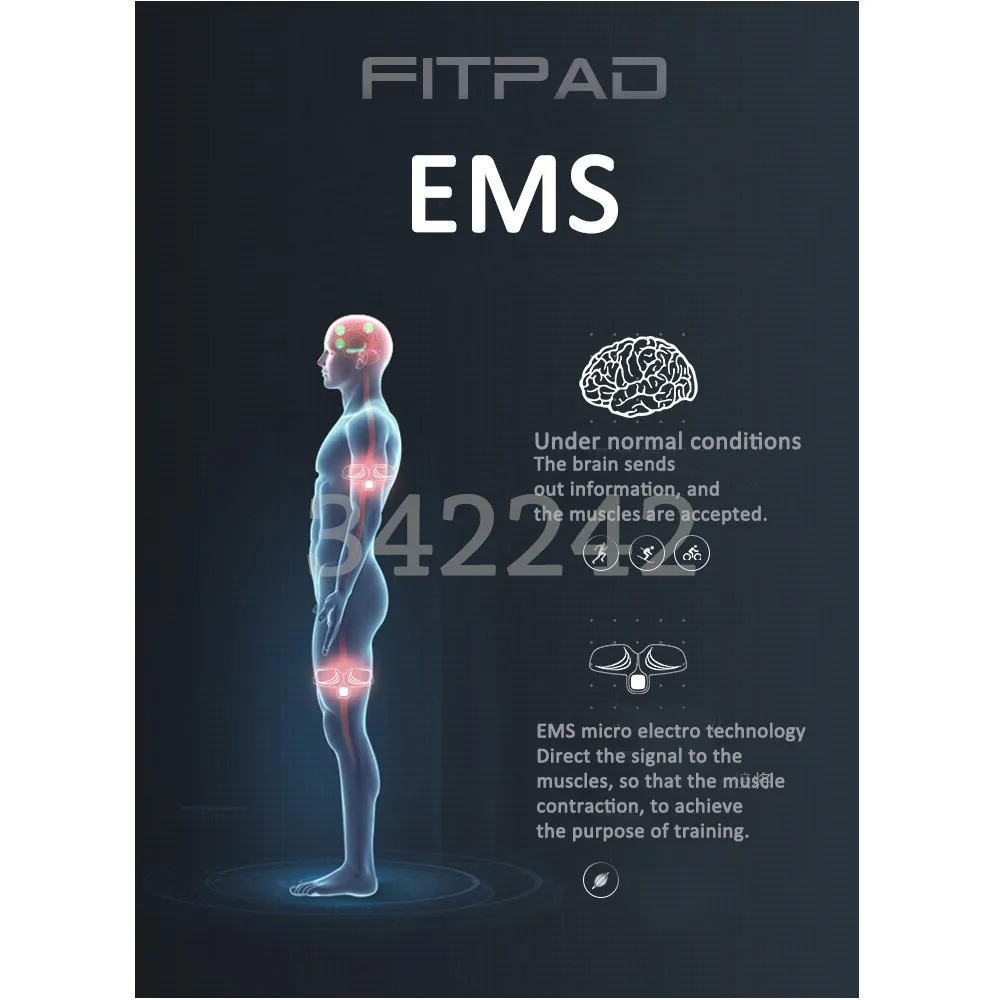 Fitpad Smart ABS обучение Многофункциональный EMS стимуляция мышц Hous мышц живота интенсивная тренировка потеря массажер для похудения