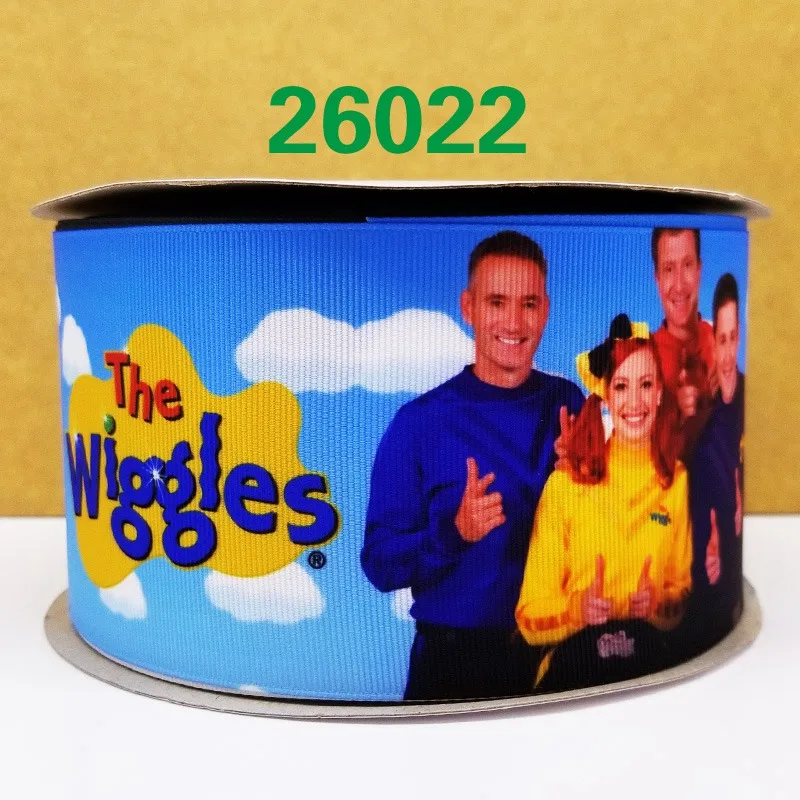 26022 50 ярдов мультфильм напечатанный grosgrain ленты 26266 - Цвет: 26022