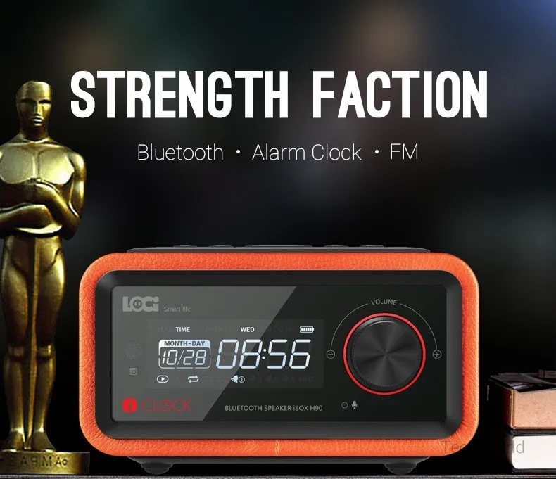 Беспроводная Настройка будильника функция fm радио Bluetooth вставной динамик