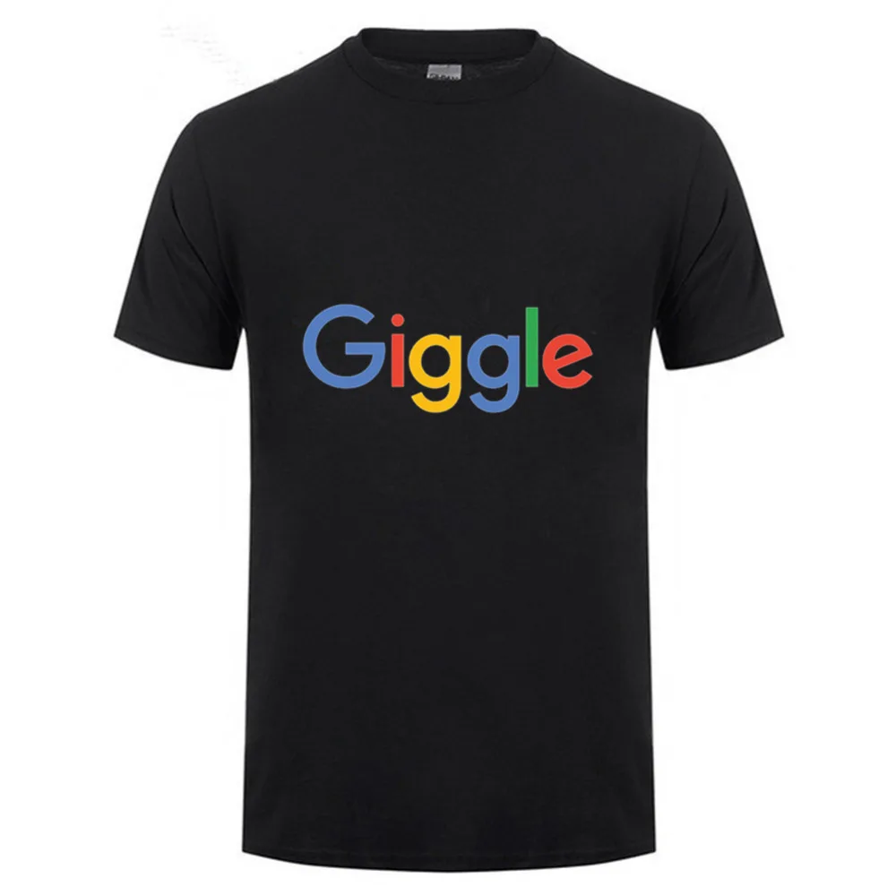 2018 Google повседневная одежда Печать Свободный рукав футболка o-образный вырез