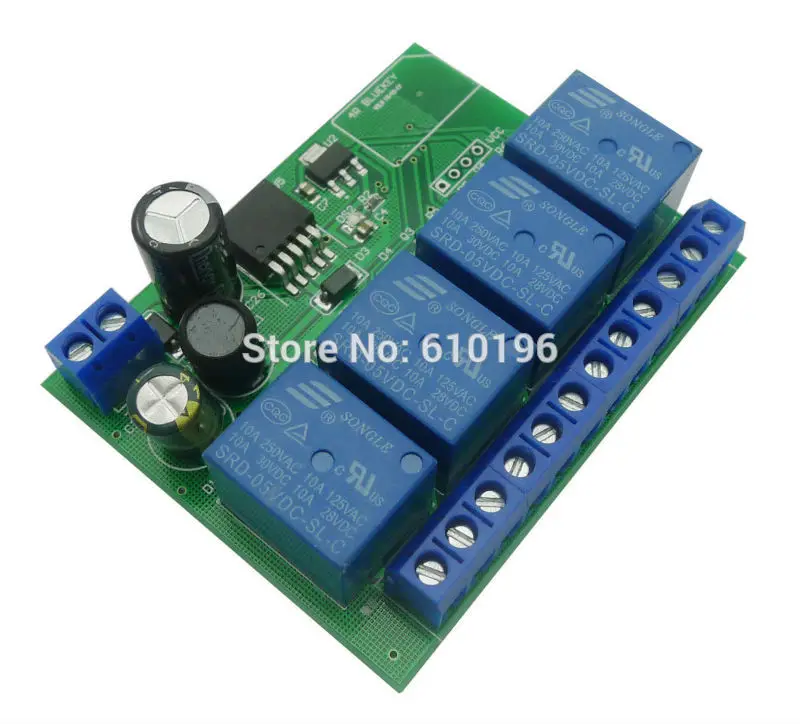4 канальный 12В релейный модуль Bluetooth 0 переключатель ble для Apple Android Phone IOT|module