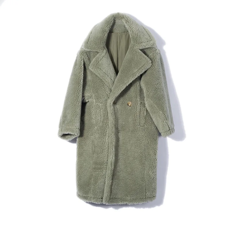 OFTBUY, пальто с натуральным мехом, длинная парка, зимняя куртка для женщин, Натуральная шерсть, мех овцы, уличный сверхразмерный, толстый, теплый, бренд