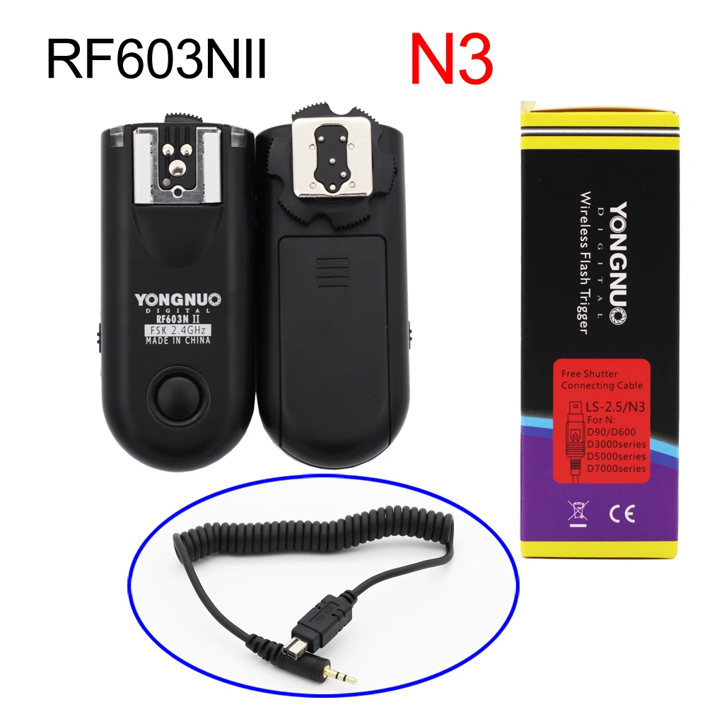 RF603IIN1 RF 603IIN3 триггер радио Беспроводной дистанционный для вспышки Nikon D800 D700 D300 D90