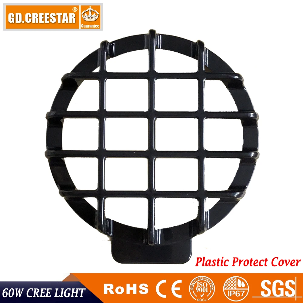 60Watts 6inch Round XPG Led offroad lights Protect Cover 12V driving 24v auxiliary for 4wd SUV 4x4 suv x1pc | Автомобили и