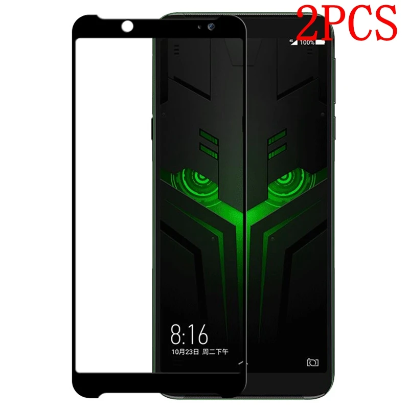 Закаленное стекло с полным покрытием для Xiaomi Black Shark 2 шт. Защитная пленка экрана