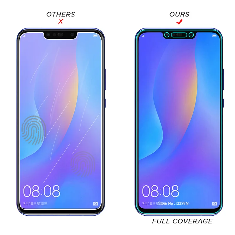 Закаленное стекло для Huawei Honor 9 8 Lite P Smart 2019 Nova 3 3i Защита экрана P10 P20 Pro Mate 20 10