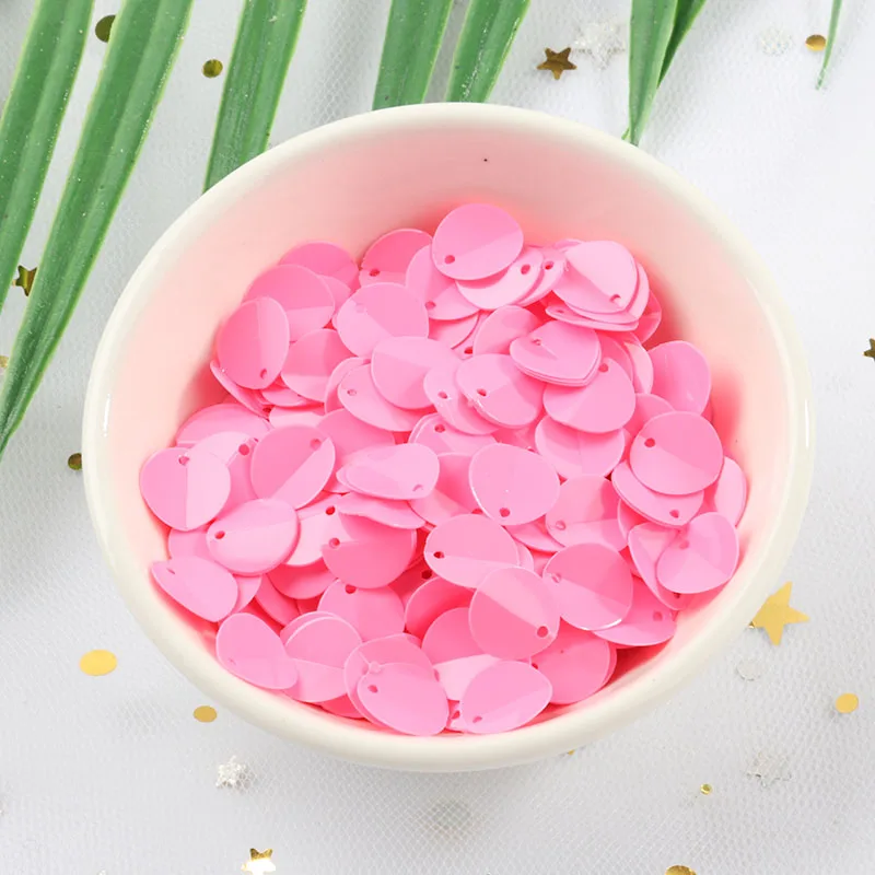 Solid Dark Pink 250 шт./лот 10 мм Овальный в сложенном виде пайетками Швейные Craft ПВХ круглый кубок блесток для детей DIY Для женщин аксессуары для одежды - Цвет: Solid Dark Pink
