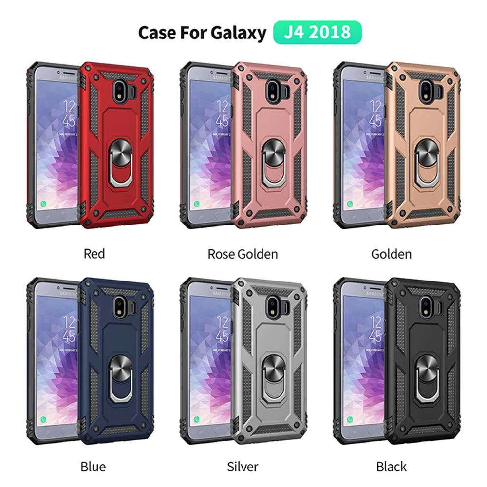Чехол для Samsung Galaxy J4 2018 + J4Plus Prime с подставкой бронированные Чехлы Plus Магнитный