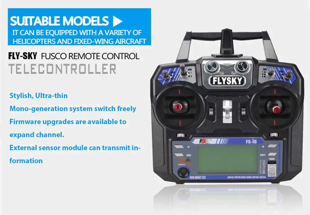 Flysky FS-i6 FS I6 2,4G 6ch RC передатчик контроллер ж/FS-iA6 приемник для Вертолет Самолет Квадрокоптер планер