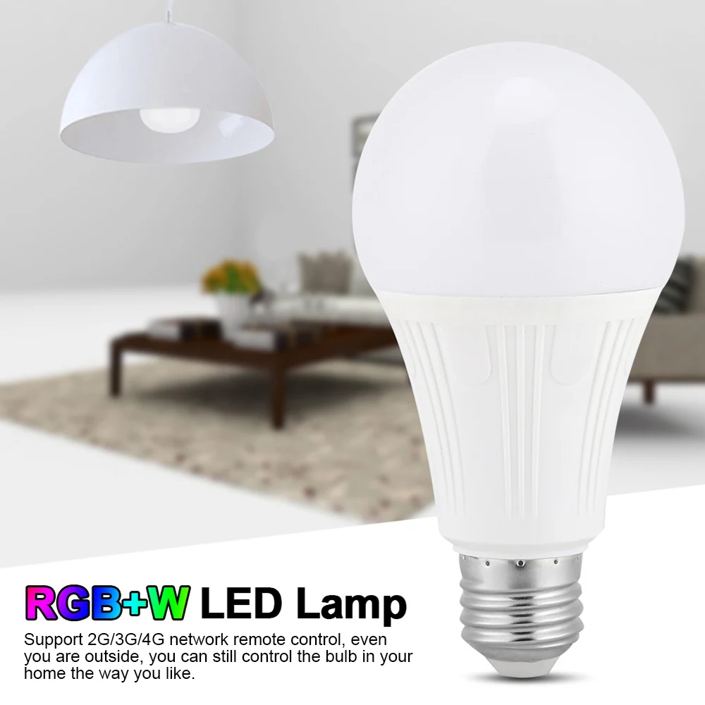 

Dimmable Light 9W RGB Light Bulb Smart WiFi LED Bulb Multicolor Phone Remote Control Compatible with Alexa Google Tmall Genie