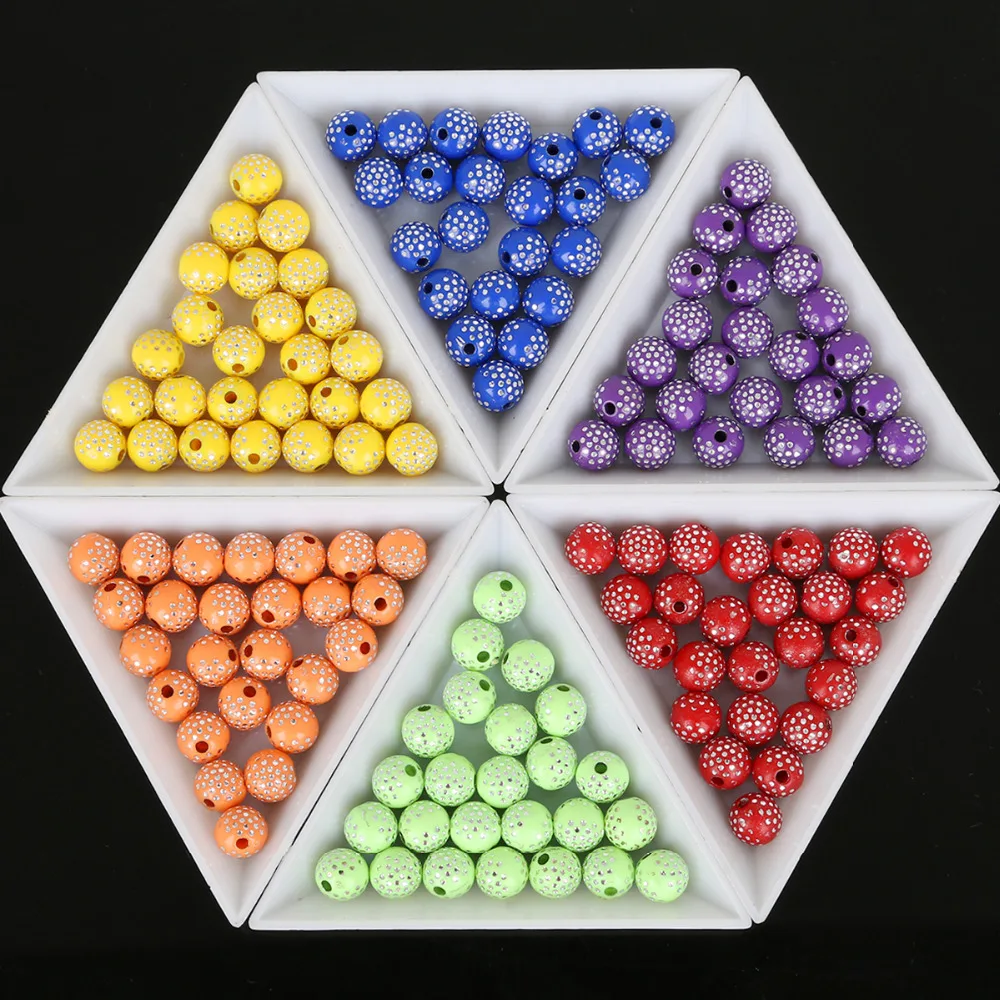 Круглые акриловые бусины разделители 8 мм 100 шт./лот|diy beads|beads for jewelrybeads diy |