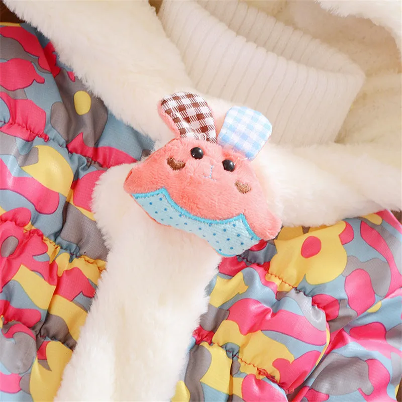 BibiCola/зимние куртки для маленьких девочек детские пальто с капюшоном Детские