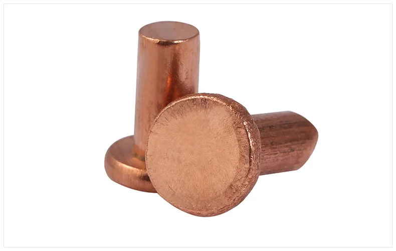 

1000PCS/lot M2*8MM Solid Copper Rivets Copper Fasteners