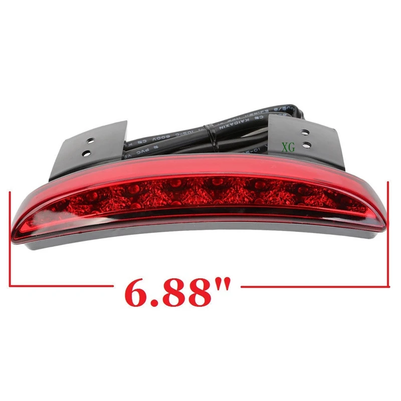 Велосипед Мотоцикл светильник Cafe Racer заднее крыло край красный светодиодный