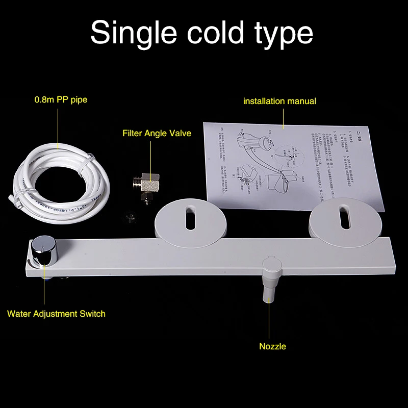 Single-cold FOHEEL горячей и холодной воды без электропривода из ванной комнаты сиденье для унитаза биде само чистящий распылитель сопла для унитаза гинекологических стиральная - Цвет: Single-cold